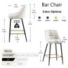 Beige Swivel Bar Chair Bar Stool And Metal Modern High Bar Furniture Set of 2