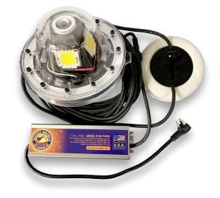 Mega-Watt Underwater LED Lighting System (Color: White, Power Cord Size: 80 Feet)