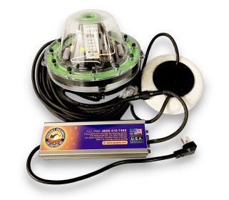 Mega-Watt Underwater LED Lighting System (Color: Green, Power Cord Size: 80 Feet)