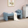 COOLMORE Modern Ottoman Bench, Bed stool made of loop gauze, End Bed Bench, Footrest for Bedroom, Living Room, End of Bed, Hallway