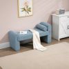 COOLMORE Modern Ottoman Bench, Bed stool made of loop gauze, End Bed Bench, Footrest for Bedroom, Living Room, End of Bed, Hallway