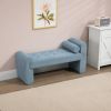 COOLMORE Modern Ottoman Bench, Bed stool made of loop gauze, End Bed Bench, Footrest for Bedroom, Living Room, End of Bed, Hallway