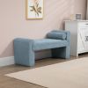 COOLMORE Modern Ottoman Bench, Bed stool made of loop gauze, End Bed Bench, Footrest for Bedroom, Living Room, End of Bed, Hallway