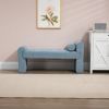 COOLMORE Modern Ottoman Bench, Bed stool made of loop gauze, End Bed Bench, Footrest for Bedroom, Living Room, End of Bed, Hallway