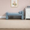 COOLMORE Modern Ottoman Bench, Bed stool made of loop gauze, End Bed Bench, Footrest for Bedroom, Living Room, End of Bed, Hallway