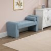 COOLMORE Modern Ottoman Bench, Bed stool made of loop gauze, End Bed Bench, Footrest for Bedroom, Living Room, End of Bed, Hallway