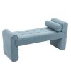 COOLMORE Modern Ottoman Bench, Bed stool made of loop gauze, End Bed Bench, Footrest for Bedroom, Living Room, End of Bed, Hallway